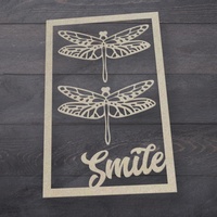 Couture Creations Butterfly Garden Chipboard Smiling Frame