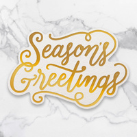 Couture Creations Naughty or Nice Cut Foil & Emboss Die Seasons Greetings Sentiment