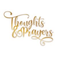 Couture Creations Delightful Sentiments Cut Foil and Emboss Die Thoughts & Prayers