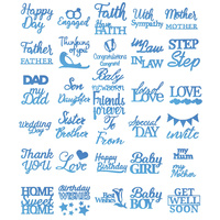 Couture Creations Everyday Die Sentiment Bundle