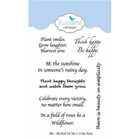 Elizabeth Craft Designs Clear Stamp Little Words That Mean A Lot by Susan Tierney-Cockbur