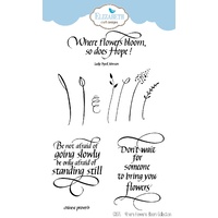 Elizabeth Craft Designs Clear Stamp Set Where the Flowers Bloom Colletion by Suzanne Can