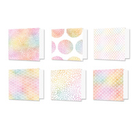 Hunkydory Design Essentials Card Blanks with Envelopes 6x6" Rainbow Radiance