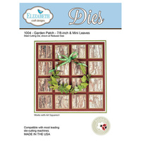 Elizabeth Craft Designs Die Garden Patch 7/8" & Mini Leaves by Susan Tierney Cockburn