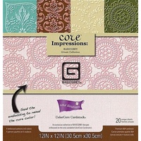 Co'redinations Core Impression 12x12" Ornate Cardstock Pad by Basic Grey 20pk