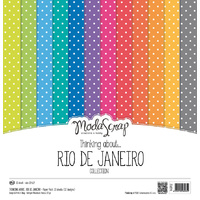 Elizabeth Craft Designs 12x12" Paper Pack Thinking About Rio De Janiero by Modascrap