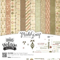 Elizabeth Craft Designs 12x12" Paper Pack Xmas Vintage Collection 12pk by Modascrap