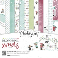 Elizabeth Craft Designs 12x12" Paper Pack Unconventional Christmas 12pk by Modascrap