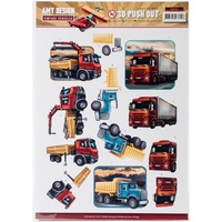 Find It Trading Vintage Vehicles 3D Punchout Sheet Heavy Equipment by Amy Design