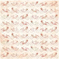 Maja Design 12x12" Heavyweight Paper Summertime In the Garden Let's Go for A Ride