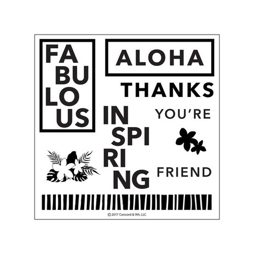 Concord & 9th Clear Stamp Set Aloha Friend