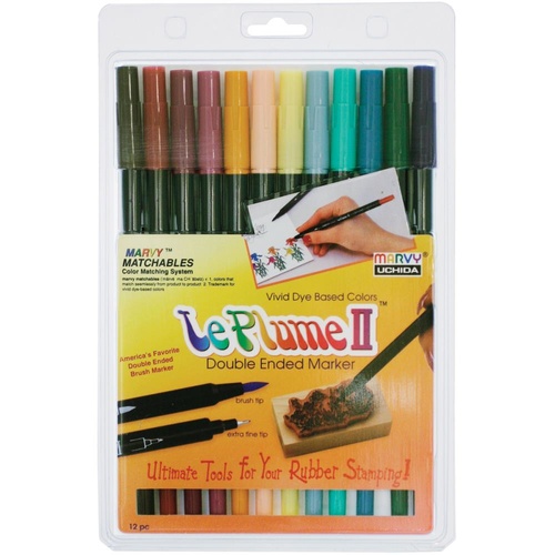 Marvy Le Plume ii Double Ended Markers Victorian Set 12pk