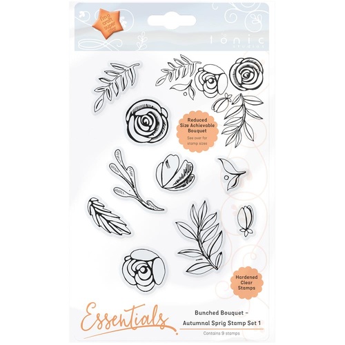 Tonic Studio Clear Stamp Set Bunched Bouquet Autumnal Sprig #1