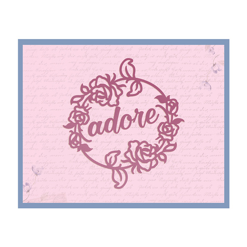 Ultimate Crafts Die Magnolia Lane Rosey Frame 84x84mm