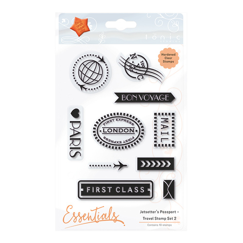 Tonic Studios Clear Stamp Jetsetter's Passport Travel Stamp #2