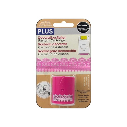Plus Decoration Roller Refill Cartridge Pink Lace 