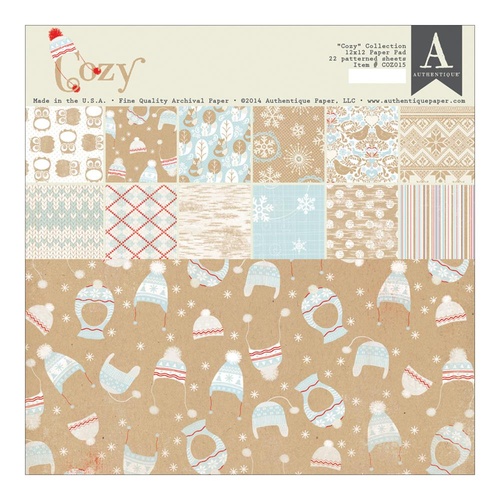 Authentique Cozy 12x12" Paper Pad