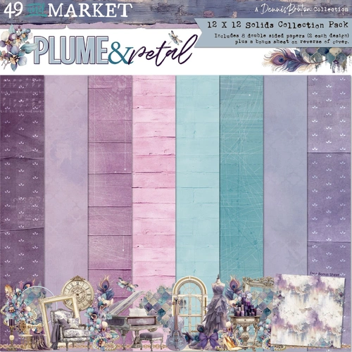 49 and Market Plume & Petal - 12x12" Solids Collection Pack