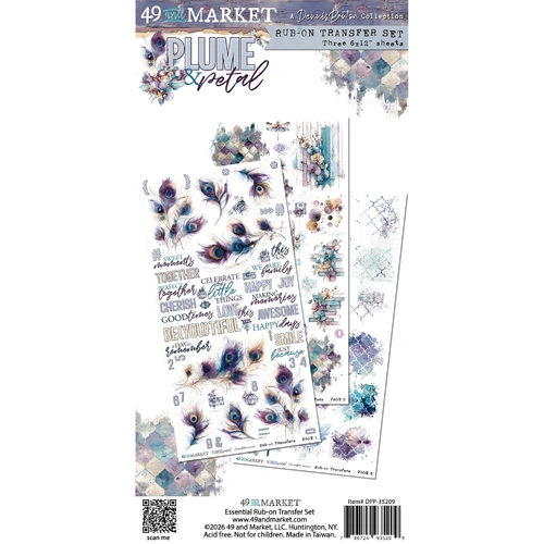 49 and Market Plume & Petal - Blendable Rub-on Transfers