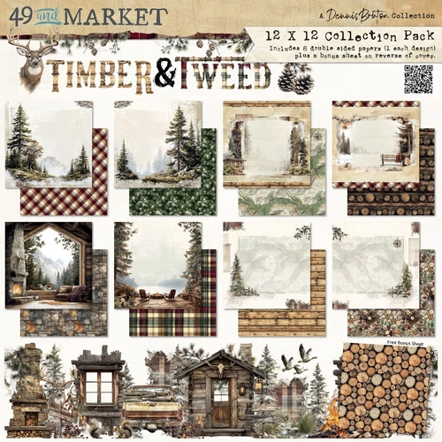 49 and Market Timber and Tweed - 12x12" Collection Pack