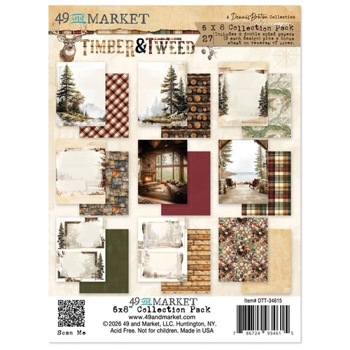 49 and Market Timber and Tweed - 6x8" Collection Pack
