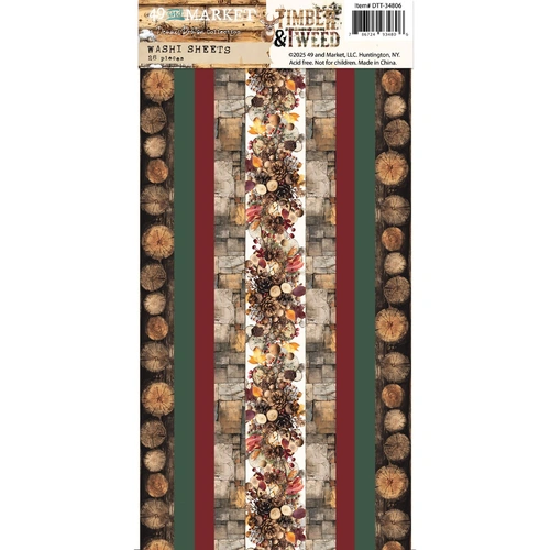 49 and Market Timber and Tweed - Washi Tape Sheets