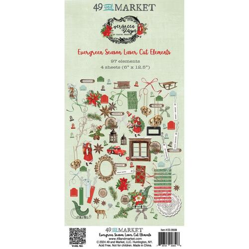 49 and Market Evergreen Season - Laser Cut Elements
