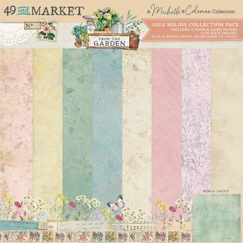 49 and Market From the Garden - Solids Collection Pack 12"x12" 