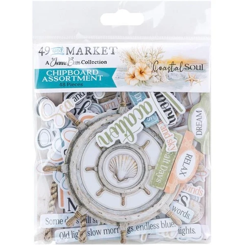 49 and Market Coastal Soul - Chipboard Set 
