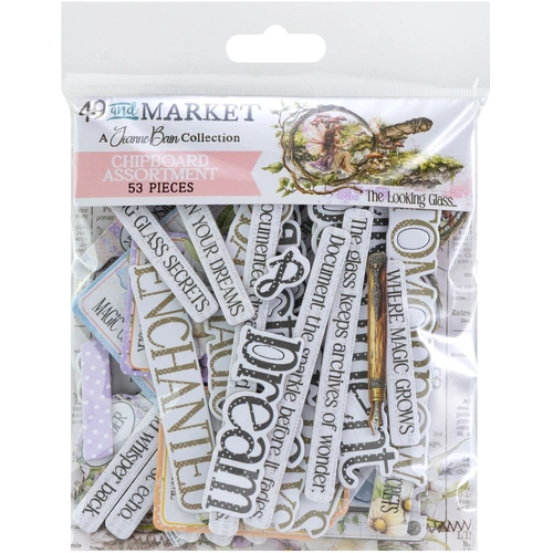 49 and Market The Looking Glass - Chipboard Set