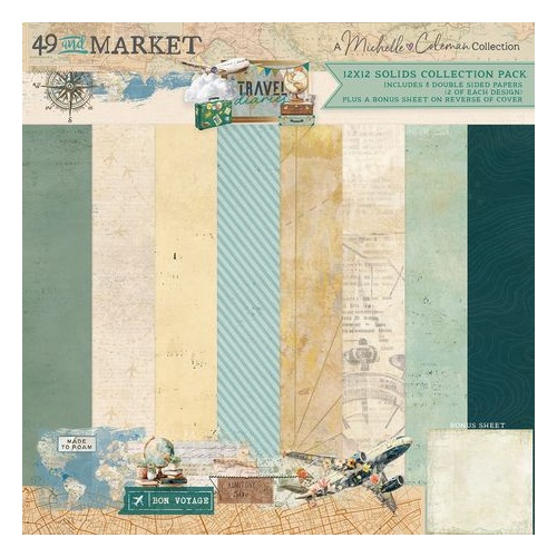 49 and Market Travel Diaries - 12x12" Solids Collection Pack
