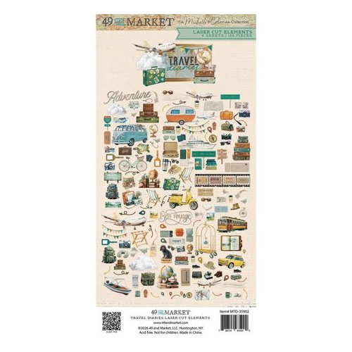 49 and Market Travel Diaries - Laser Cut Elements