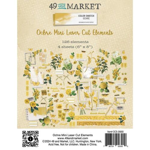 49 and Market Color Swatch : Ochre Mini Laser Cut Elements
