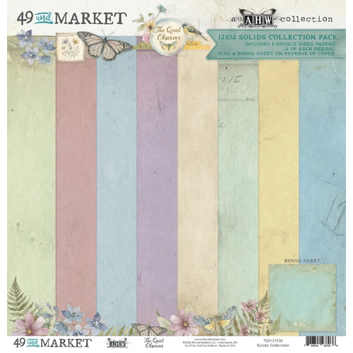 49 and Market The Quiet Observer - 12 x12 Solids Collection Pack