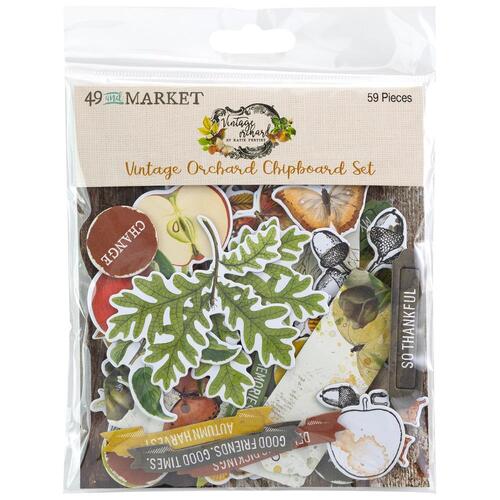 49 and Market Vintage Orchard - Chipboard Set