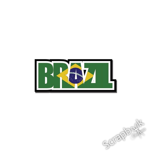 Brazil Word Sticker