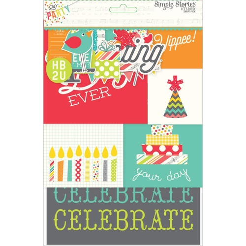 Simple Stories Card Pack Lets Party 
