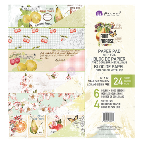 Prima Fruit Paradise 12" Paper Pad