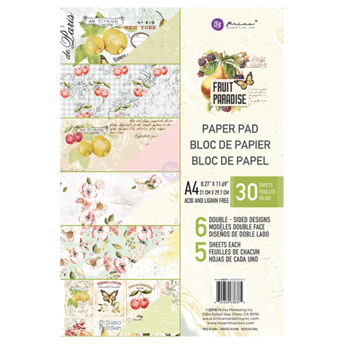 Prima Fruit Paradise A4 Paper Pad