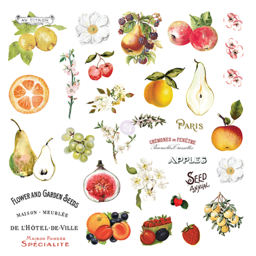 Prima Fruit Paradise Ephemera with Stickers