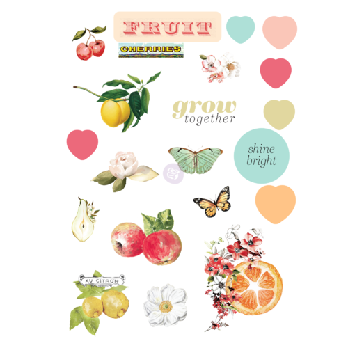 Prima Fruit Paradise Puffy Stickers