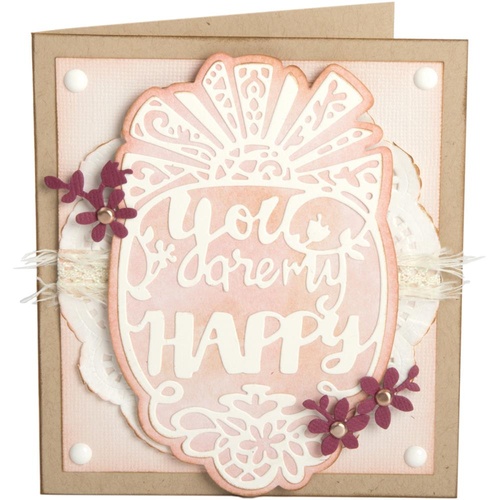 Sizzix Thinlits Die You Are My Happy 4pc by Katelyn Lizardi