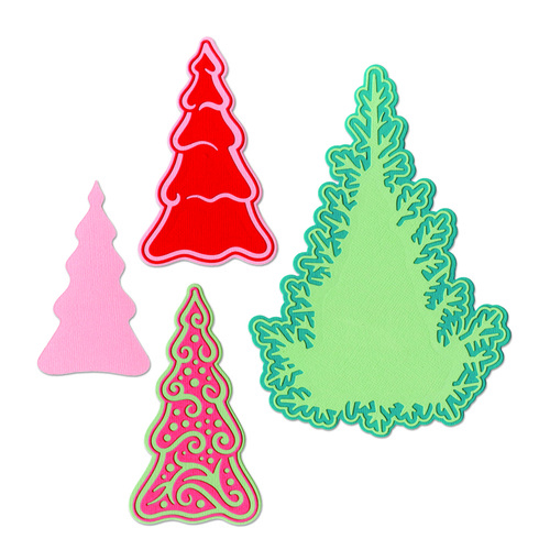 Sizzix Thinlits Die Fairy Set Background Trees