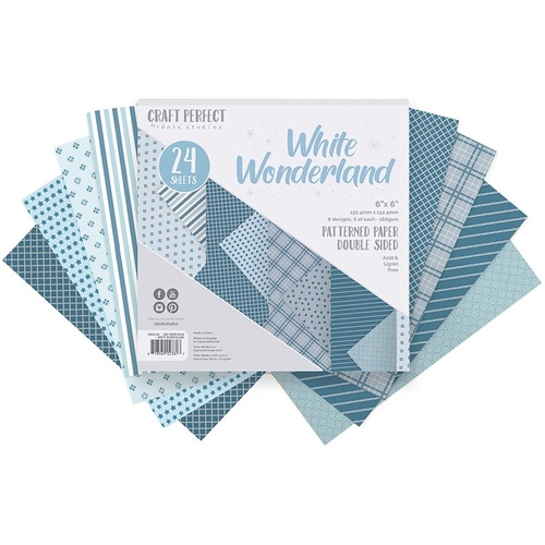 Craft Perfect White Wonderland 6" Paper Pad