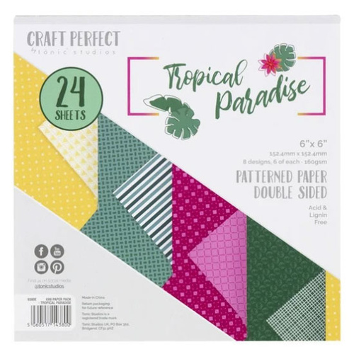 Craft Perfect Tropical Paradise 6" Specialty Paper Pad