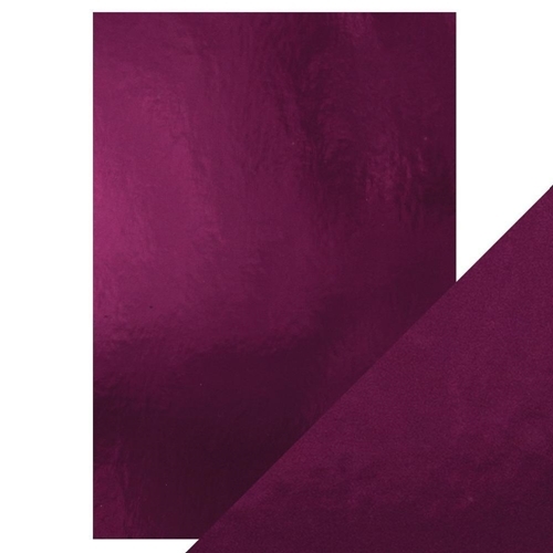 Craft Perfect Cardstock - Midnight Plum High Gloss Mirror 