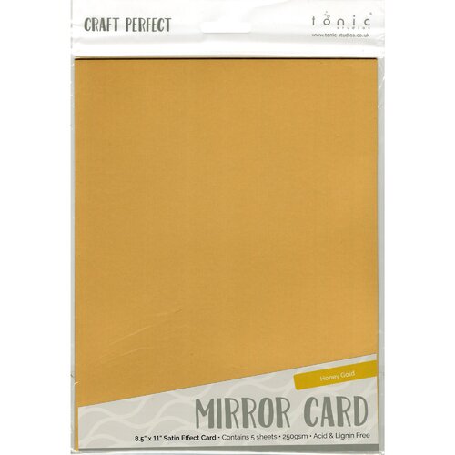 Craft Perfect Cardstock - Honey Gold Satin Mirror 