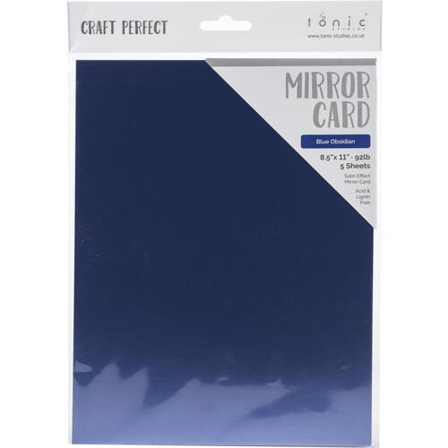 Craft Perfect Blue Obsidian A4 Mirror Cardstock