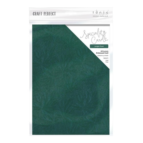 Craft Perfect Jungle Fever A4 Luxury Embossed Cardstock