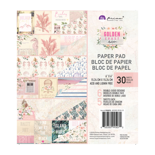 Prima Golden Coast 6" Paper Pad